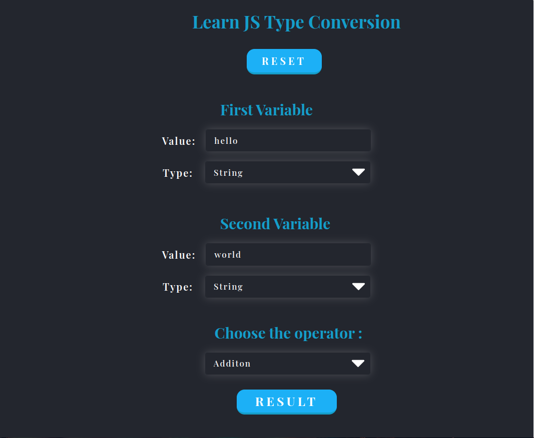 Type conversion app